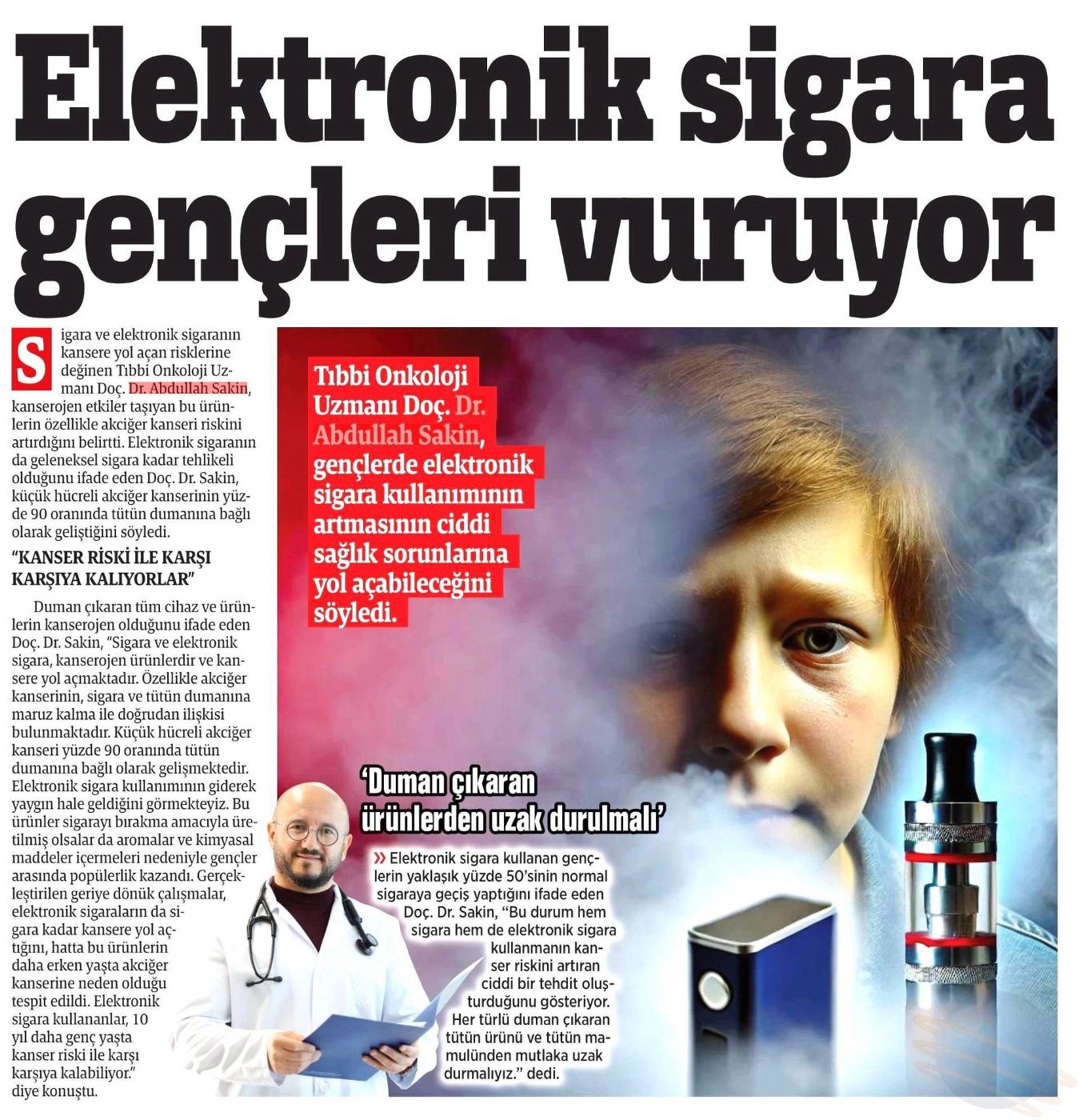 Elektronik Sigara Gençleri Vuruyor