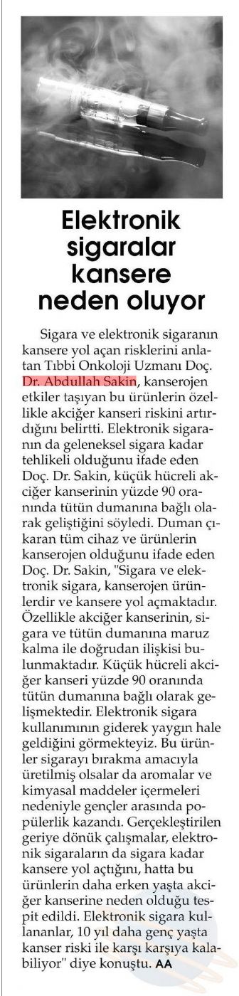 Elektronik Sigaralar Kansere Neden Oluyor