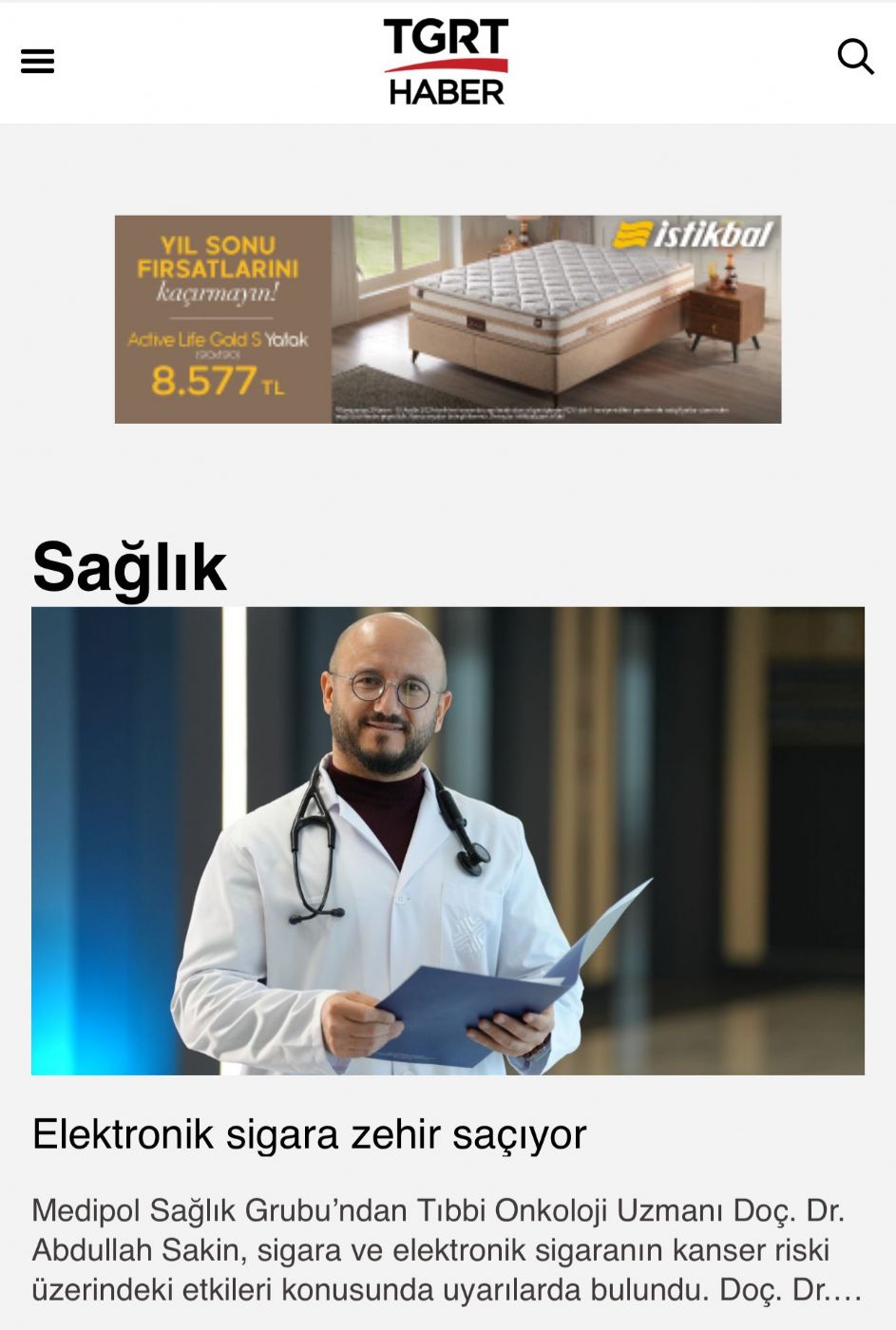Elektronik Sigara Zehir Saçıyor