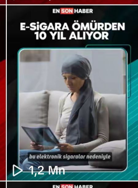 E Sigara Ömürden 10 Yıl Alıyor