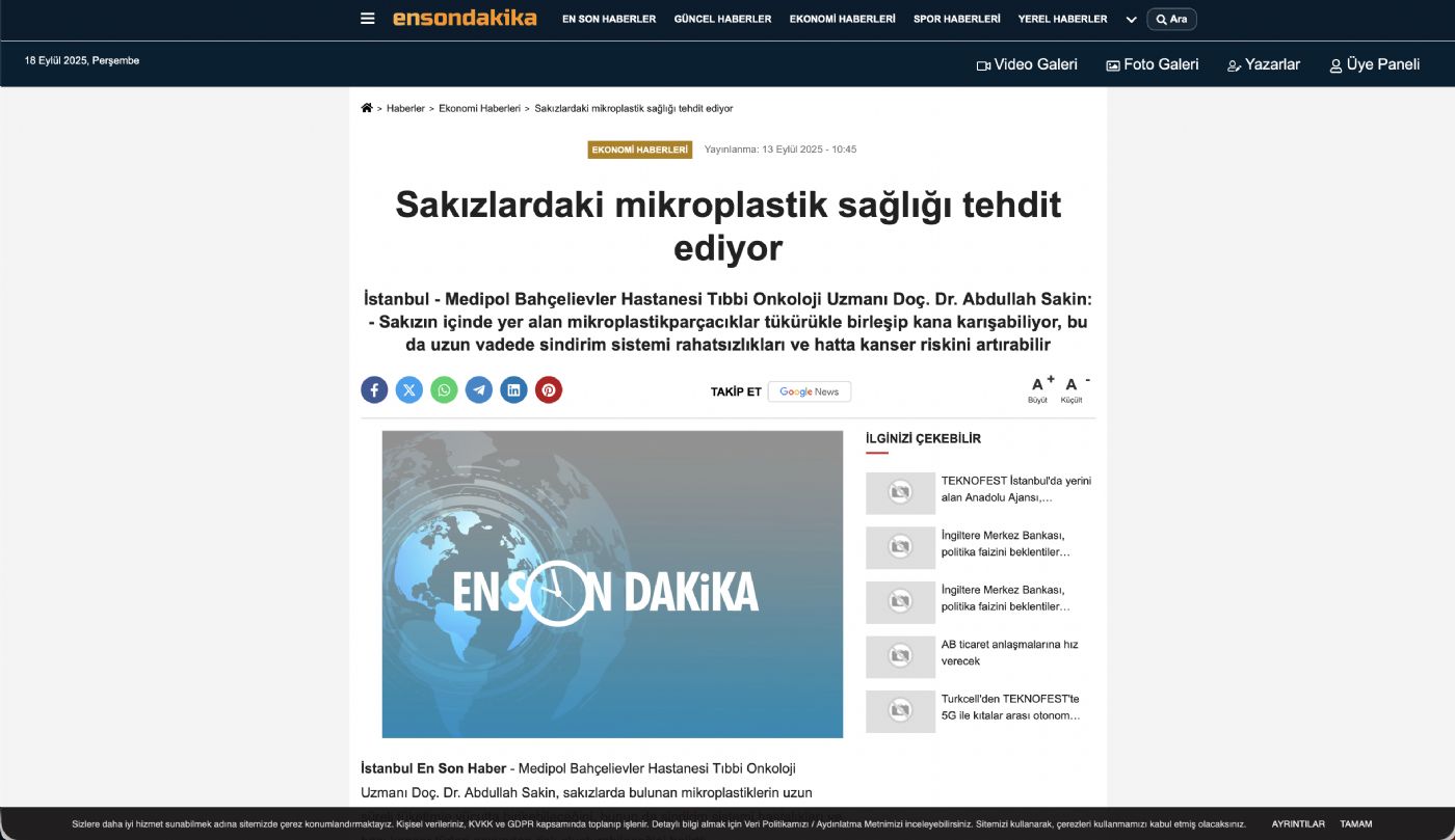 Sakızlardaki mikroplastik sağlığı tehdit ediyor