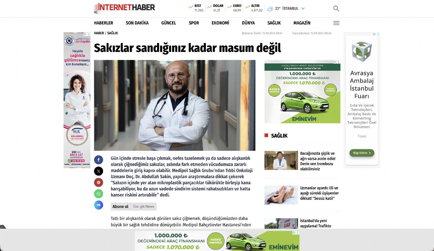 Sakızlar sandığınız kadar masum değil