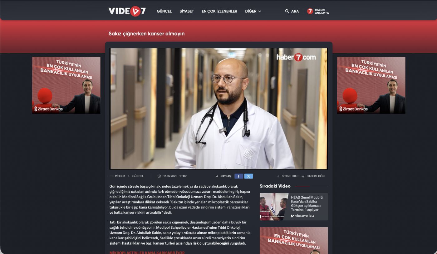 Sakız çiğnerken kanser olmayın