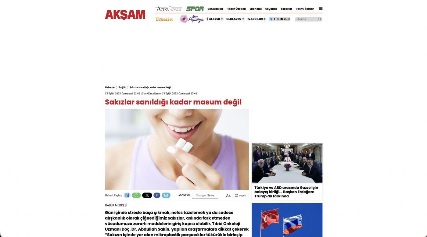 Sakızlardaki mikroplastik sağlığı tehdit ediyor