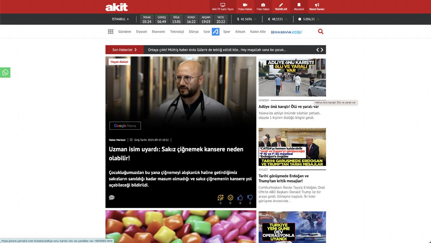 Uzman isim uyardı: Sakız çiğnemek kansere neden olabilir!