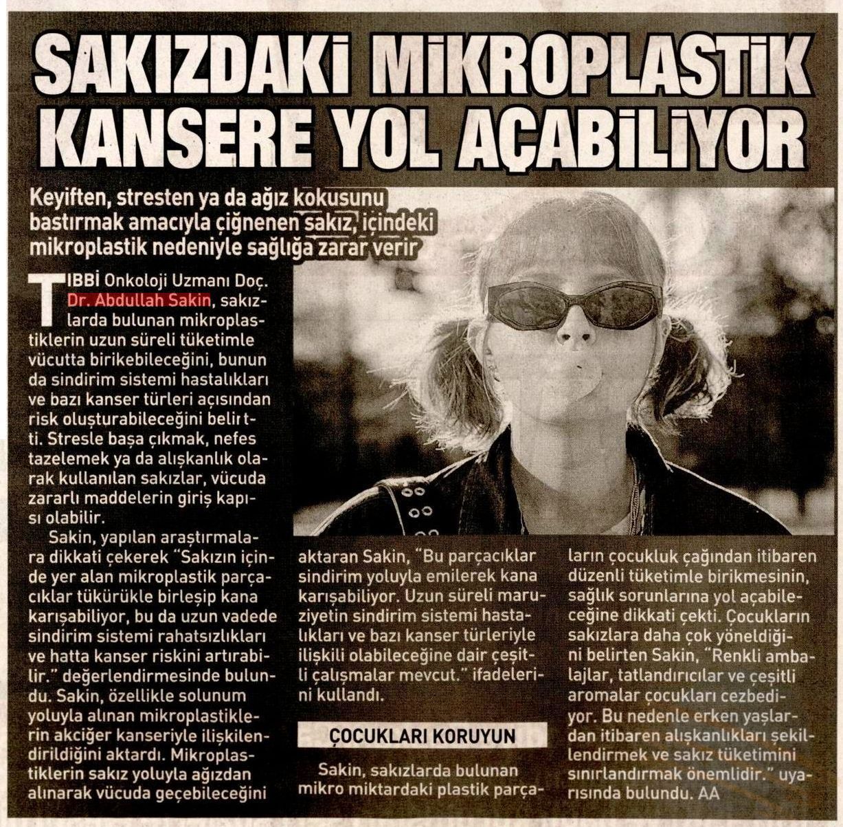 Sakızdaki Mikroplastik Kansere Yol Açabiliyor