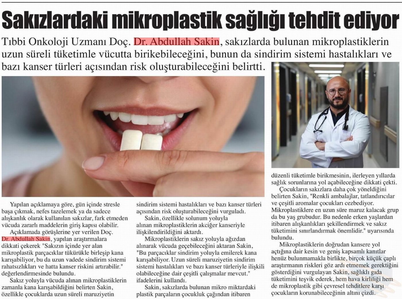Sakızlardaki mikroplastik sağlığı tehdit ediyor