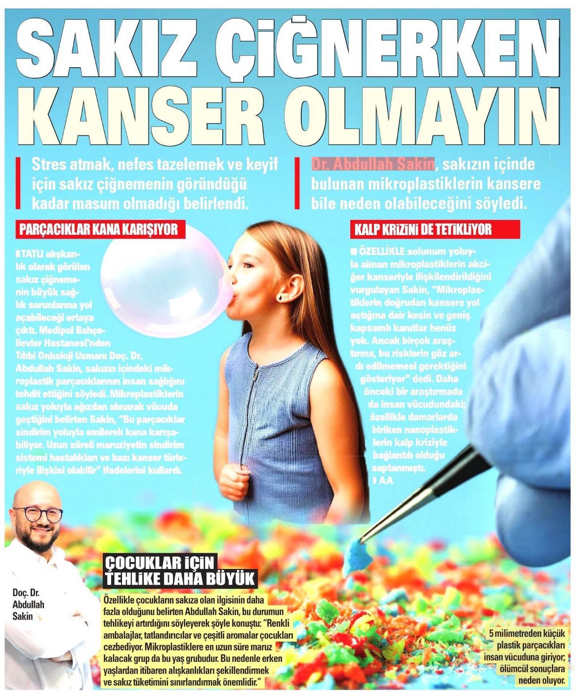 Sakız çiğnerken kanser olmayın