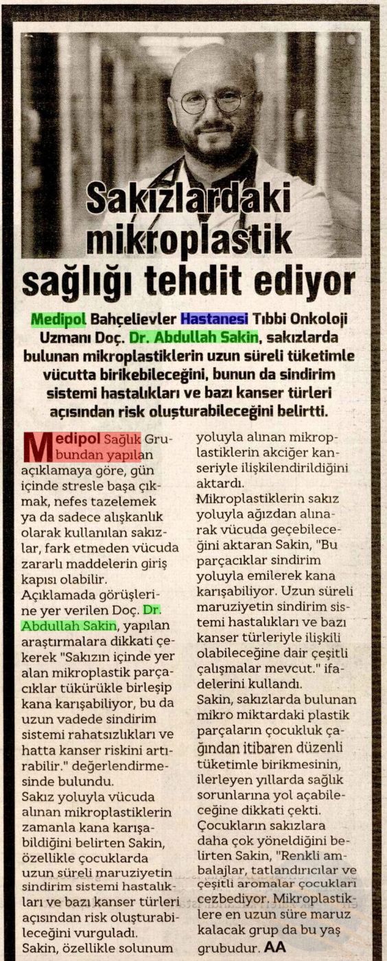 Sakızlardaki mikroplastik sağlığı tehdit ediyor