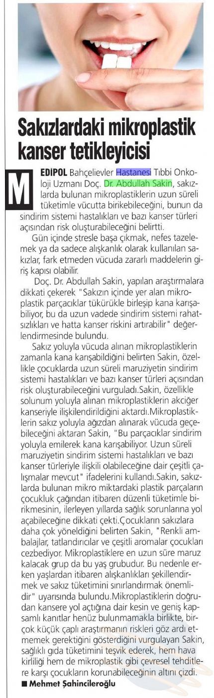 Sakızlardaki mikroplastik kanser tetikleyicisi