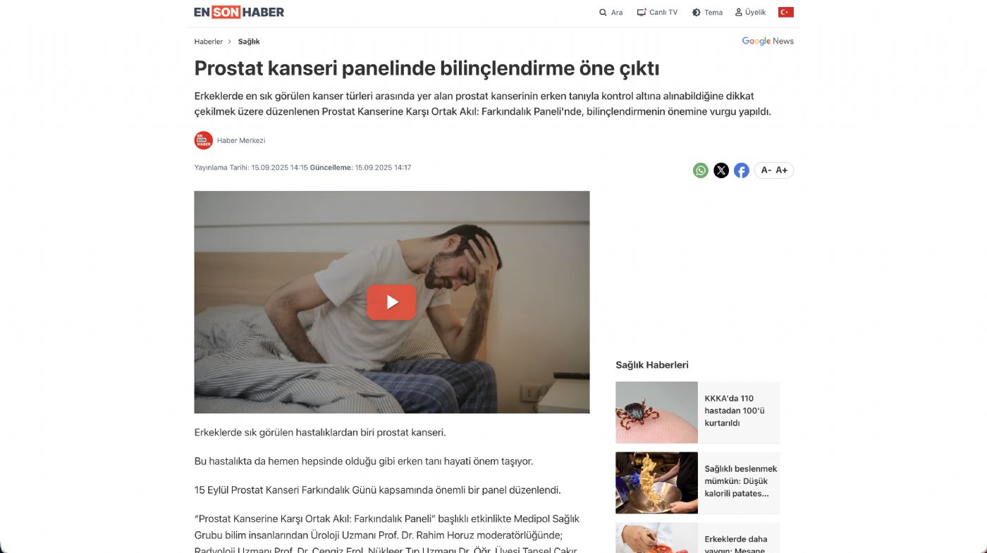Prostat kanseri panelinde bilinçlendirme öne çıktı